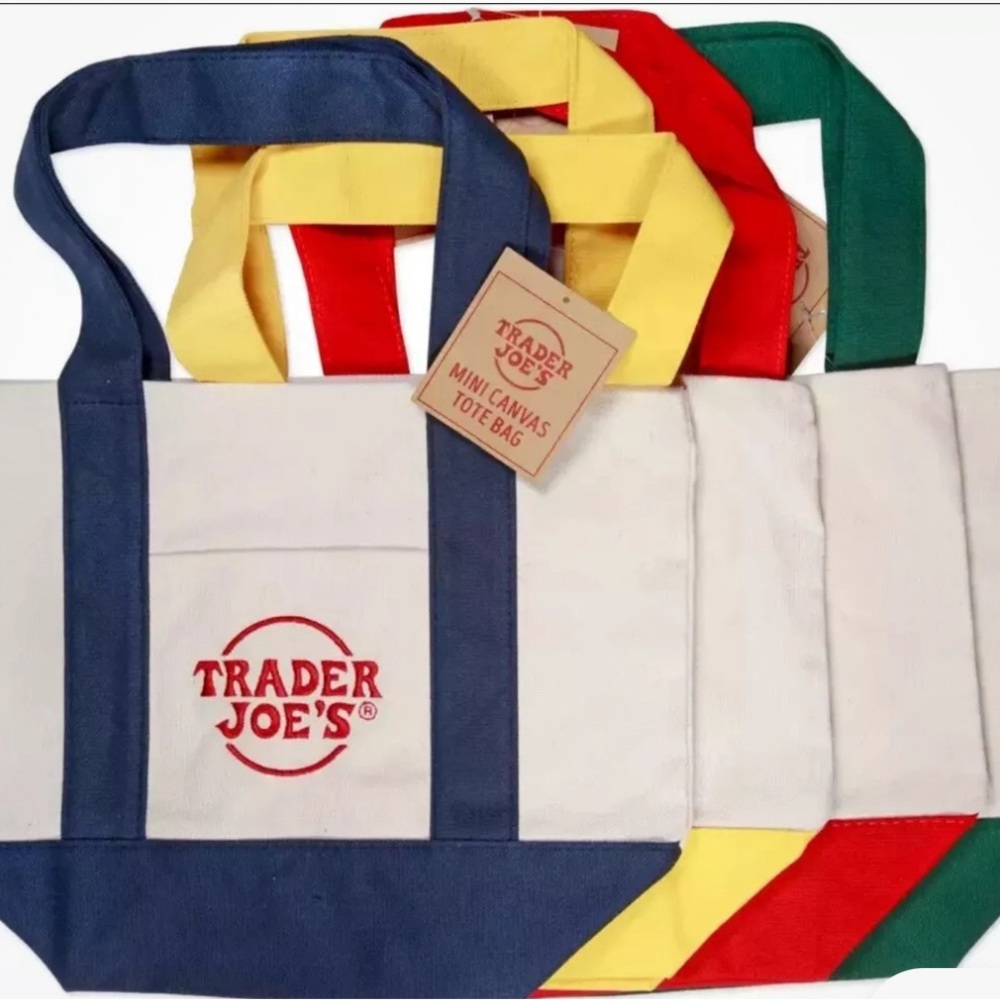 Trader Joe’s Mini Tote Bag  Set of 4 NWT
